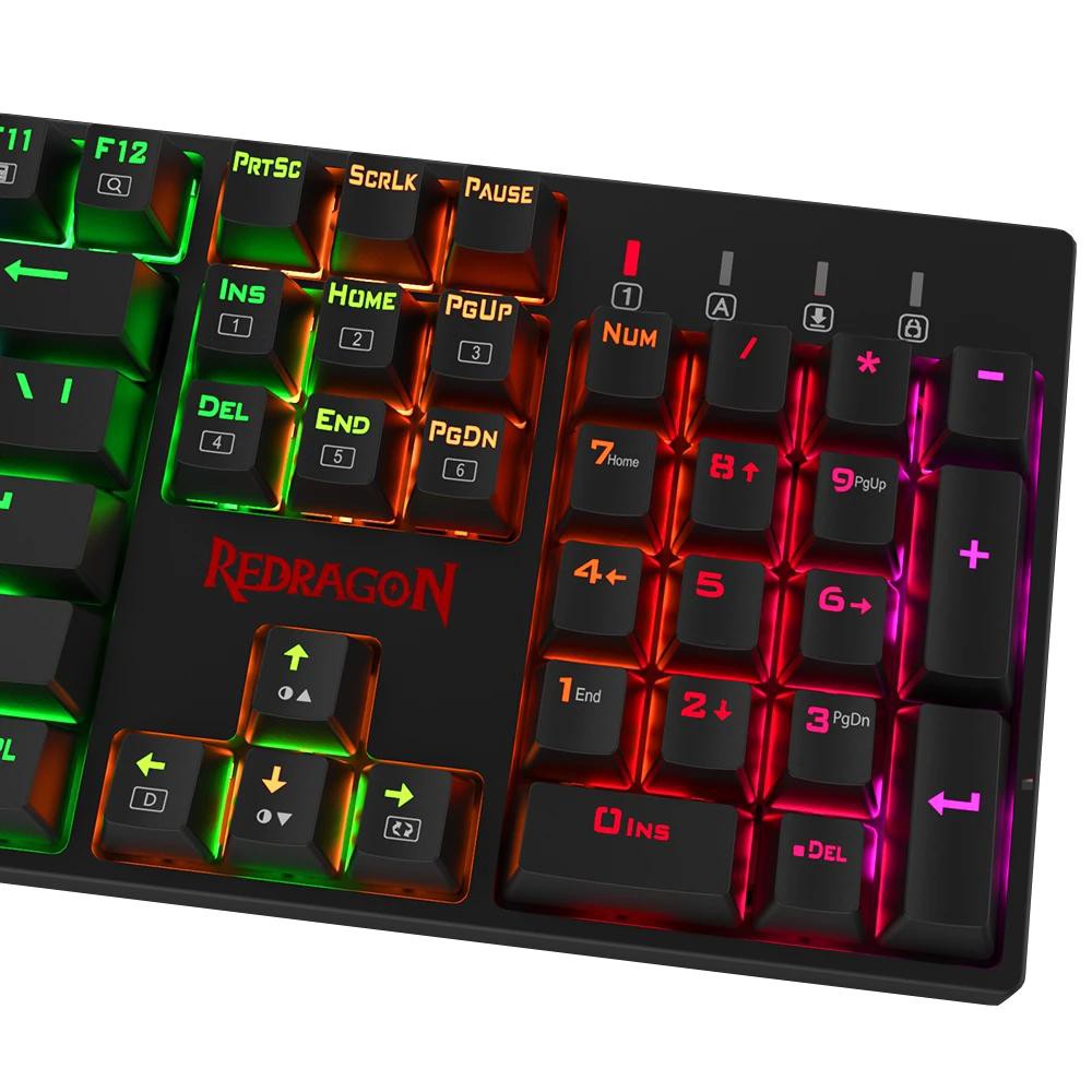 Keyboard Gaming Mechanical Redragon RGB Backlit Macro SURARA K582RGB