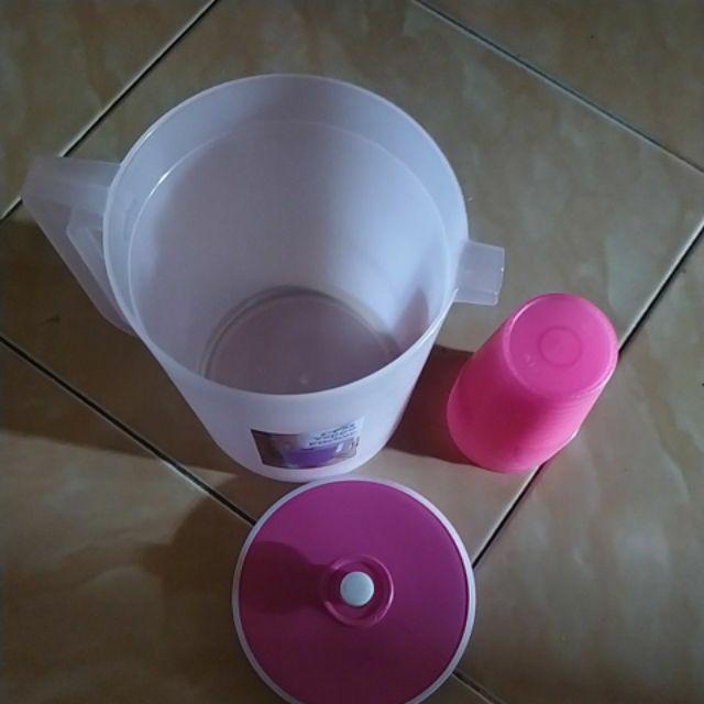 Cpm Teko Yeppo Set Of 5 Glass Pink / Teko Plastik / Teko Set / Teko Beranak