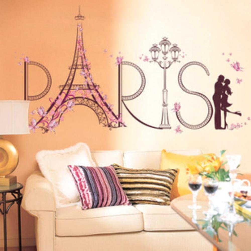 WALLSTICKER WALL STIKER 60X90 SK9007 ROMANTIC PARIS GEN