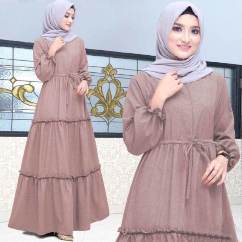 GAMIS MUSLIM WINAR SUSUN - Gamis Balotelli Busui Maxi Dress Mekar Mayung