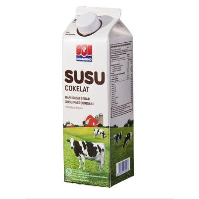 

Fresh milk \u002F Susu segar \u002F Susu pasteurisasi diamond coklat 946 ml