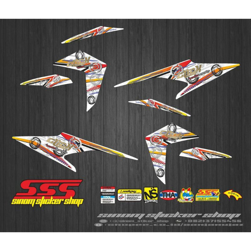 Stiker Striping Variasi Vario Techno 110 Click Awut
