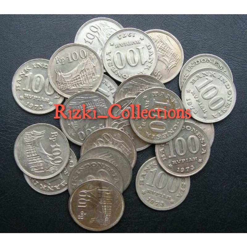 uangkuno koin 100 Rupiah Tahun 1973 . Koin 100 Rupiah Tebal