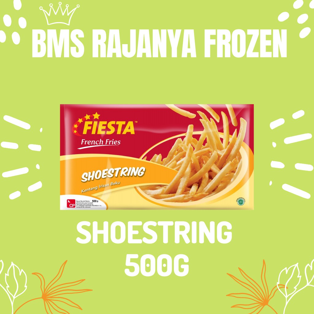 

Fiesta French Fries / Kentang Goreng SHOESTRING 500 Gr