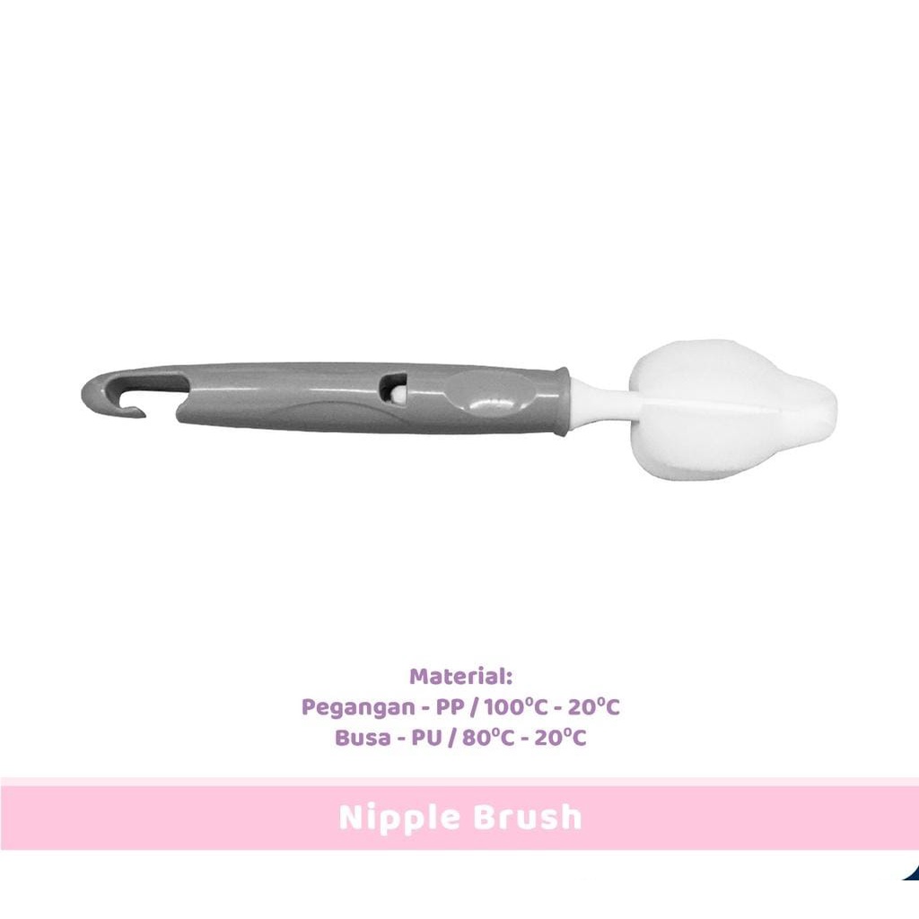 Putti Atti Nipple Brush isi  2 pcs - Sikat Dot Botol Bayi