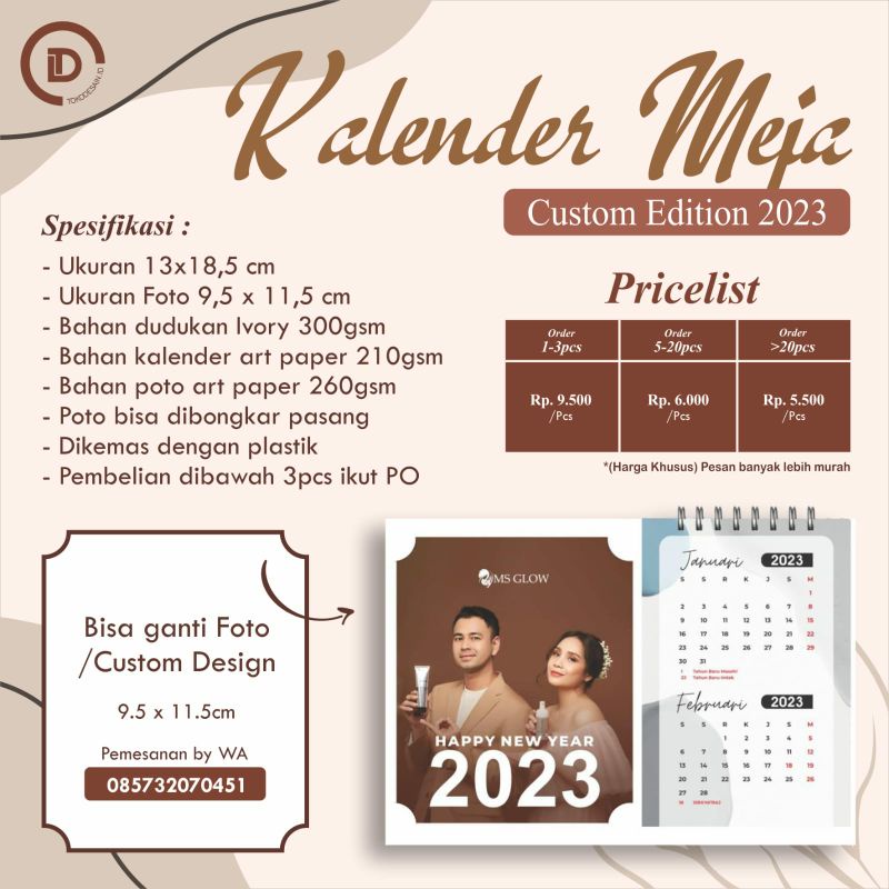 

Souvenir Kalender 2023 Custom Grosir dan Murah