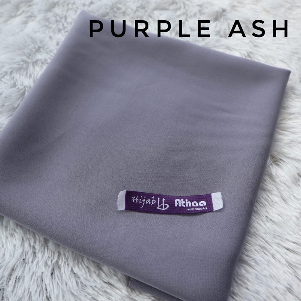 Jilbab Segiempat Wolfis / Khimar segi empat Wolfis Polos 120 x 120-120 Purple Ash