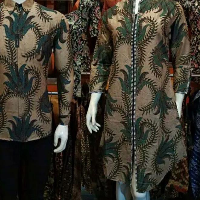 << Big Sale >> TUNIK REMAJA MODERN COUPLE KEMEJA BATIK SLIMFIT ORIGINAL BUTIK Atasan Batik Seragam M