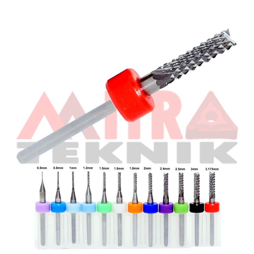 1 Box Set Endmill Engraving 10pcs Endmill Kayu