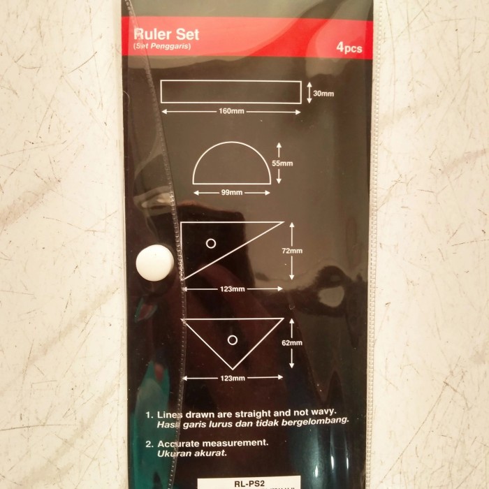 

Kusus Hari Ini Penggaris Set Joyko Matematika Ada 4 Pcs Satu Set Murah