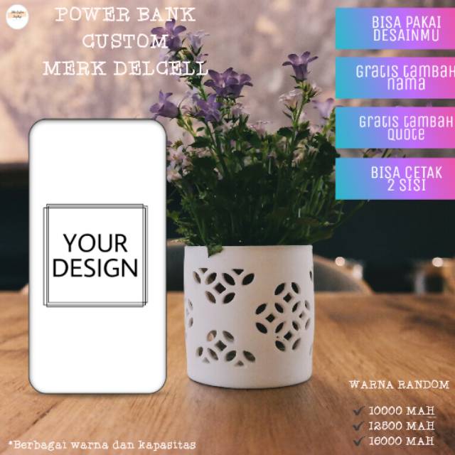 Power Bank Custom Merk Delcell