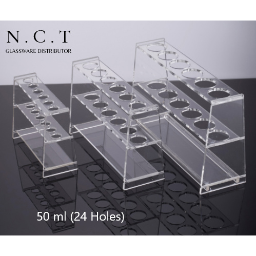 

Plexiglass / Acrylic Colometric Tube Holder 50 ml (24 Holes)