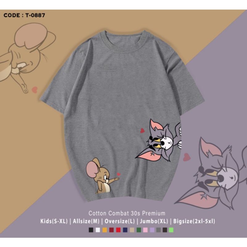 KAOS TOM &amp; JERRY CUTE/TSHIRT TOM&amp;JERRY