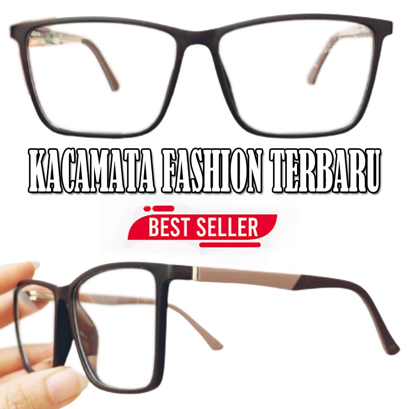 Kacamata Gaya Pria Wanita Transparan kaca mata Fashion Square Eye Glasses Man Woman Style Korean