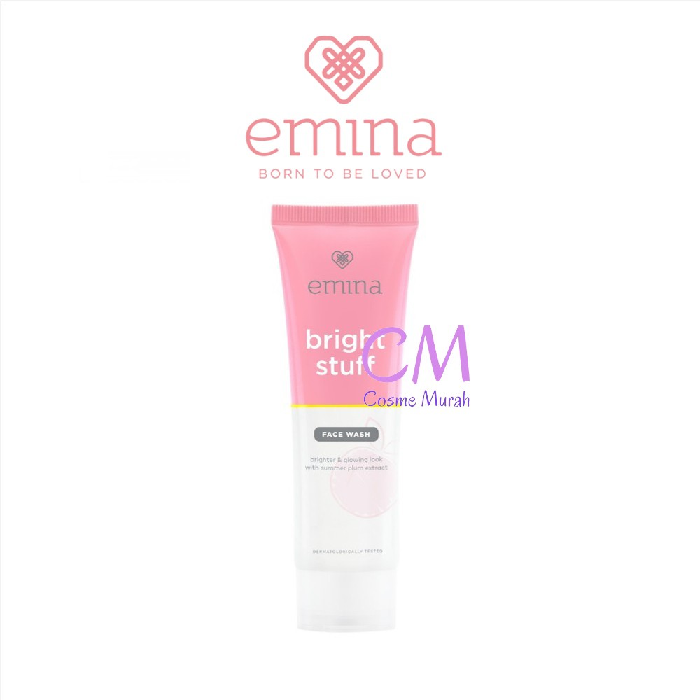 EMINA Bright Stuff Series dan Acne Prone | Moisturizing Cream Toner Face Wash Tone Up Mask Serum-Face Wash 50ml