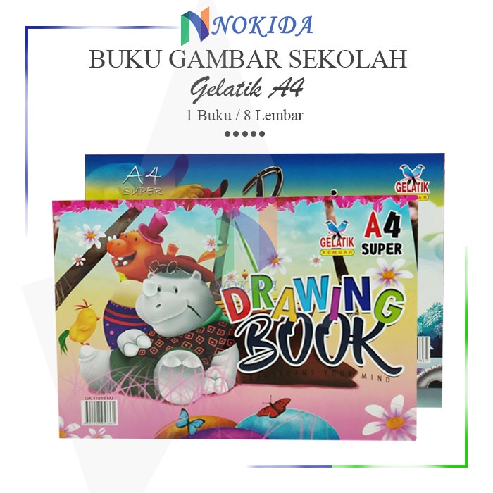 

Nokida Buku Gambar Gelatik A4 [1 Buku] / Perlengkapan Menggambar Kaligrafi / Buku Mewarnai Anak / Gelatik Drawing Book 1 Pak