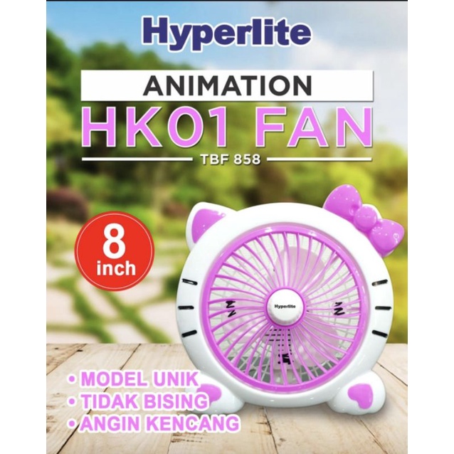 Arashi Hyperlite Animation Kipas Angin 8&quot; Hello Kitty Karakter HK 01 Desk Fan