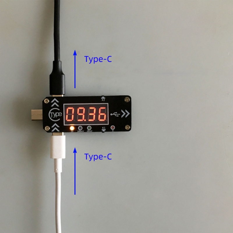 Kiss Digital Display Pengukur Arus Tegangan Type-C PD Fast Charge Trigger Decoy Tester