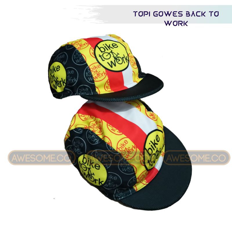 TOPI GOWES / TOPI SEPEDA Dri-Fit Cyling Cap Back To Work