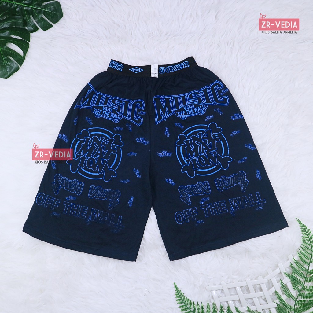 Celana Boxer Uk Dewasa / Pants Santai Kolor Motif Pendek Model Street Adem Pria Harian Outfit Laki