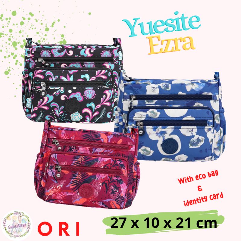 SLINGBAG WANITA YUESITE EZRA TAS SELEMPANG IMPORT ANTI AIR