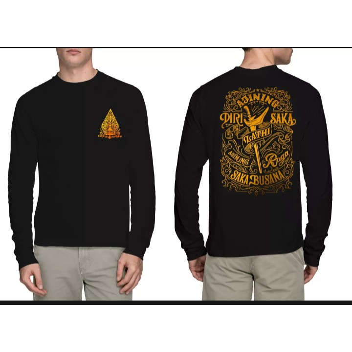 Promo Kaos Distro/Kaos Oblong/Kaos Kekinian / Kaos Ajining diri saka  / kaos wayang jawa full cotton