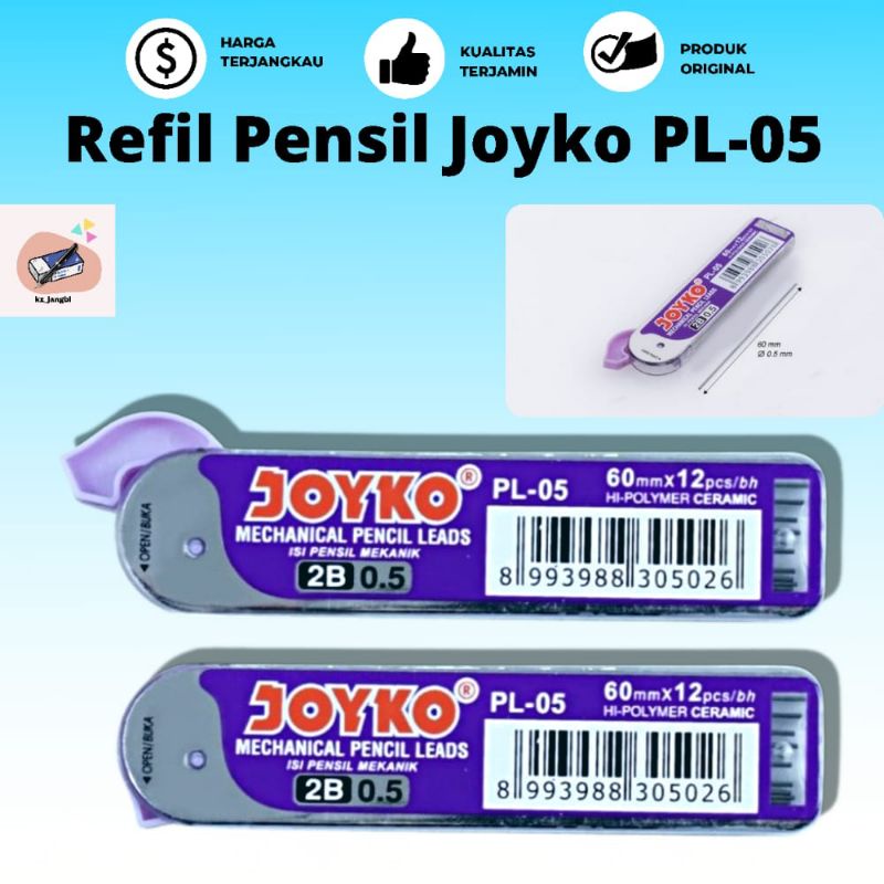 

Pencil Lead Isi Pensil Mekanik Joyko PL-05 2B 0.5 mm