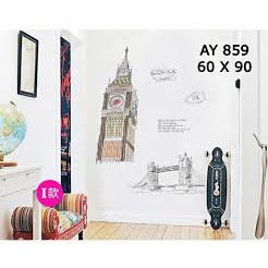 Harga Pabrik Wall Sticker Xl British Clock Dbs Ay 859 LppJ3ltkRwjRa