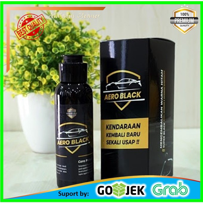 Aero Black Penghitam Body Motor Kasar Permanen