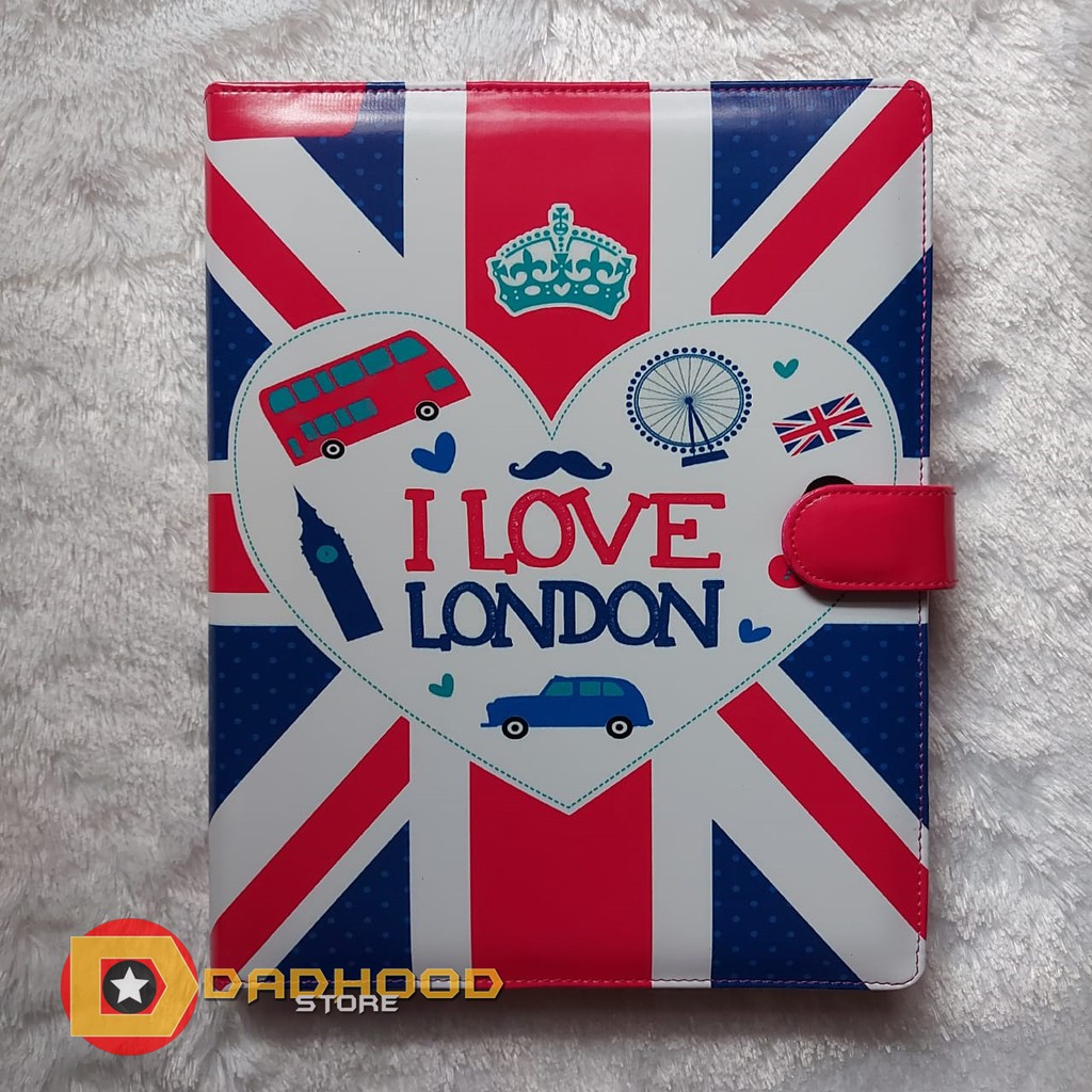 

BINDER PRINTING MOTIP LOVE LONDON A5 DAN B5