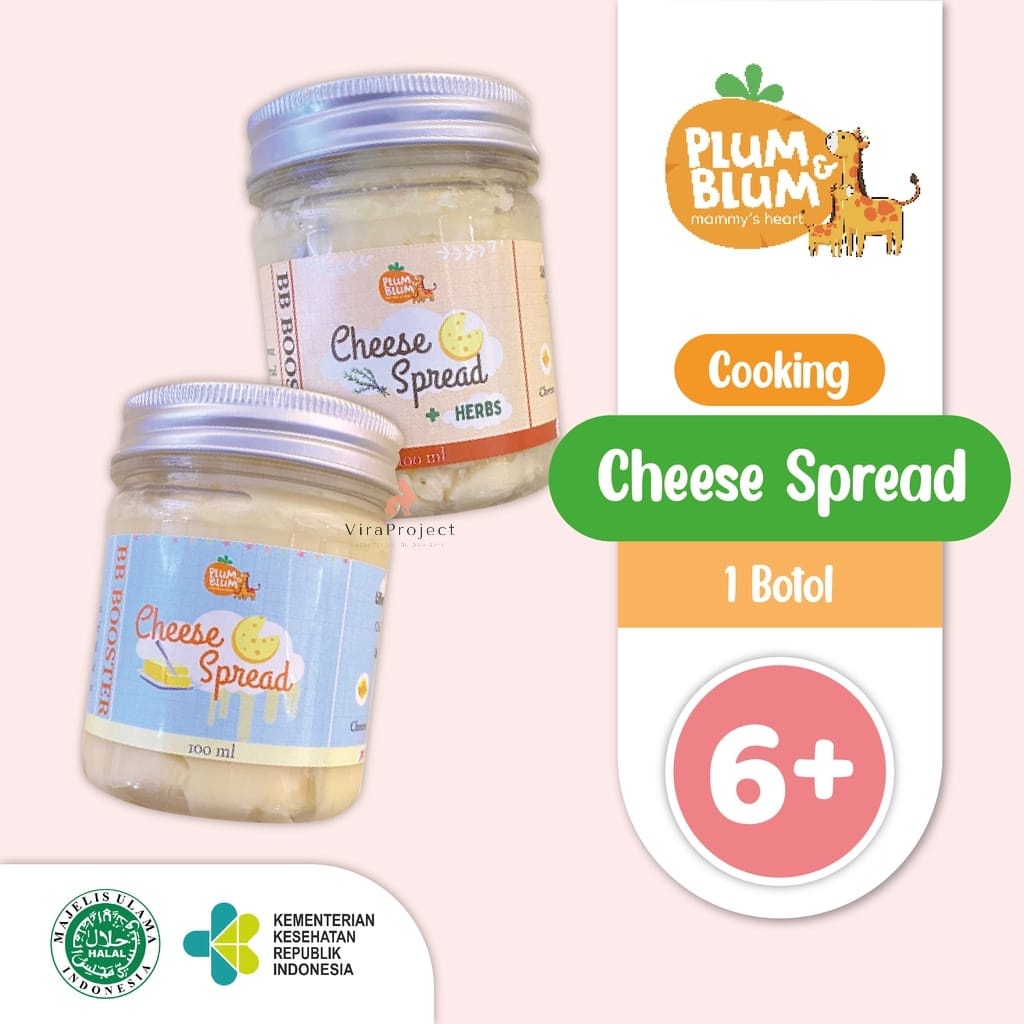 PLUM&amp;BLUM CHEESE SPREAD ORIGINAL/CHEESE SPREAD HERB/SELAI OLESAN KEJU / SELAI KEJU isi 100ml