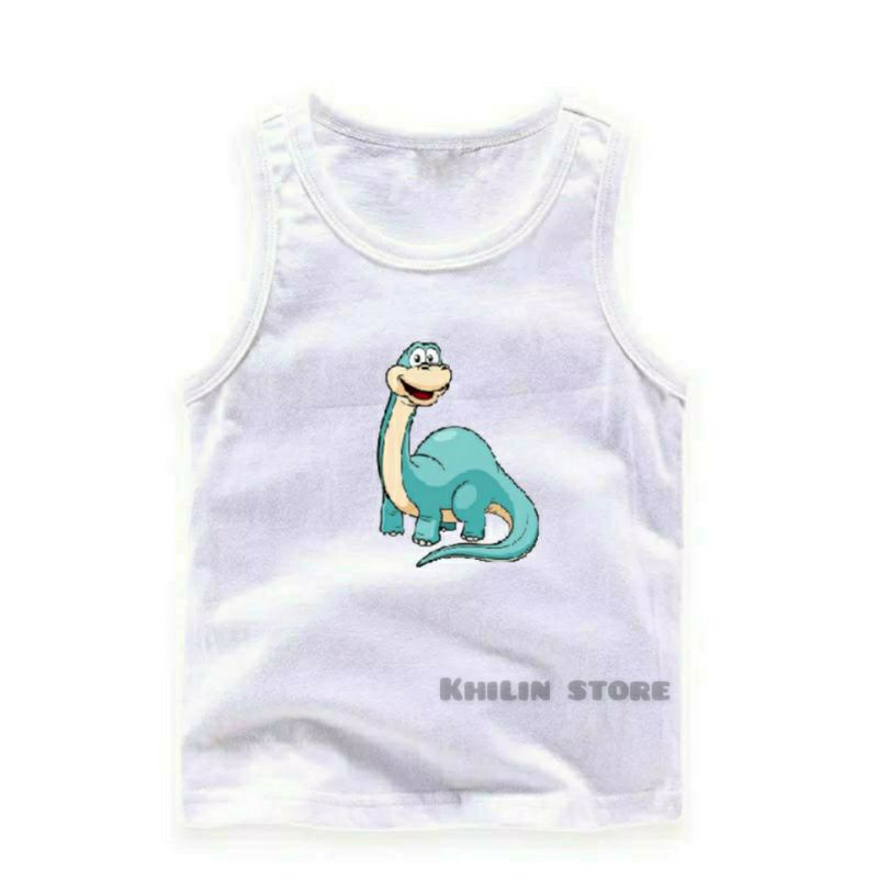 Singlet anak Dino cewek/cowok usia 2-10th singlet anak anak dino premium singlet anak dino original katun