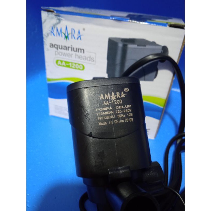 POMPA AIR PEMBERSIH AQUARIUM CELUP AMARA AA 1200 LOW WATT 12WATT POWER HEAD