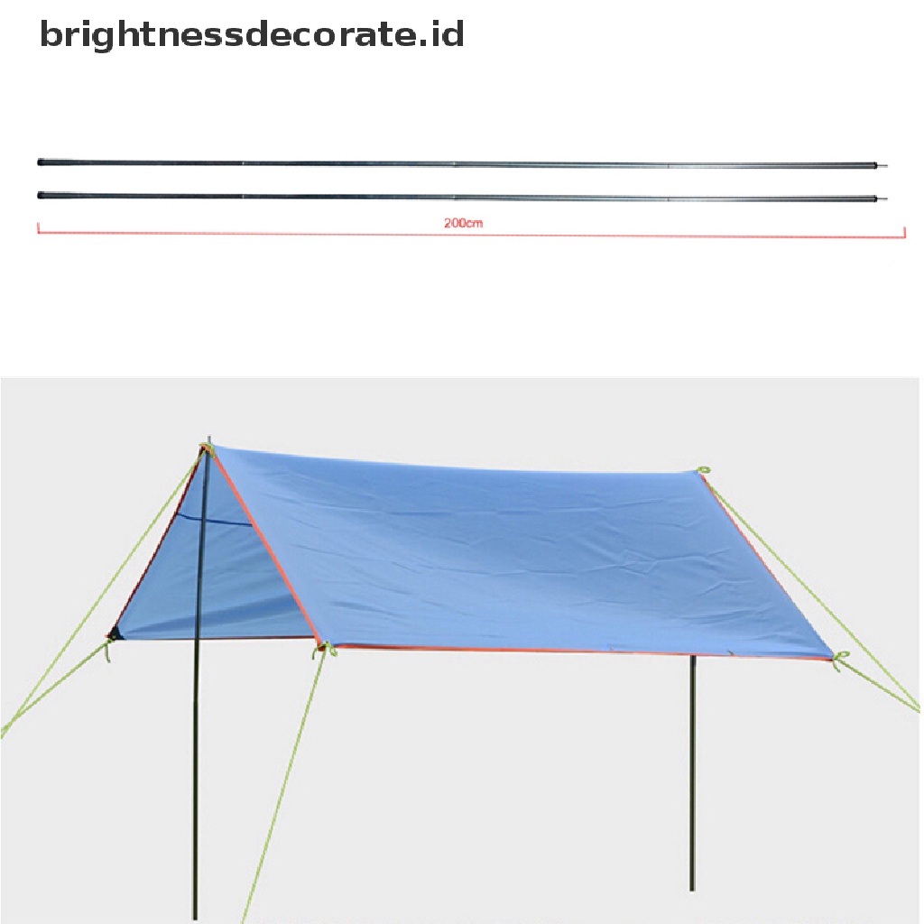 [birth] 8pcs Outdoor Backpacking Aluminium Alloy Tent Poles Bar Travel Camping Hiking us  [ID]