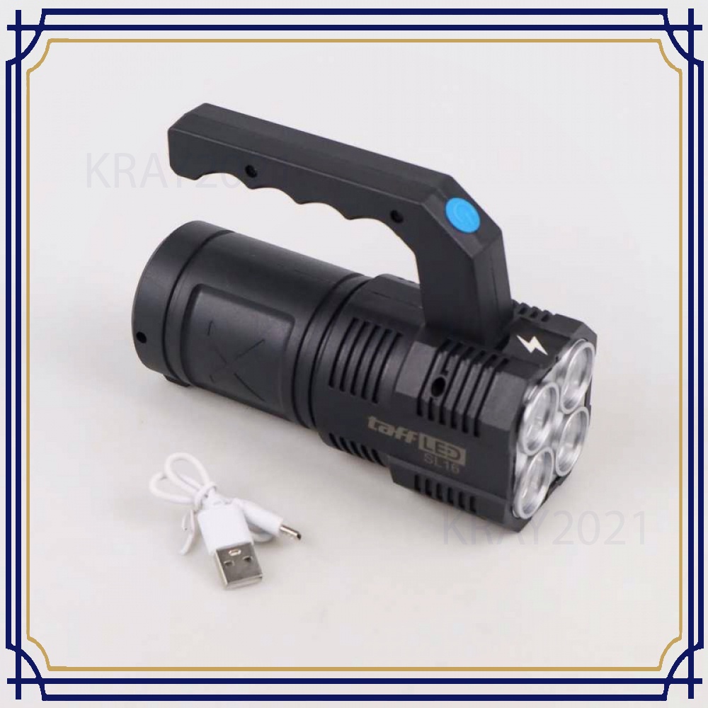 TaffLED Senter Darurat Flashlight Rechargeable LED+COB 1200mAh - SL16