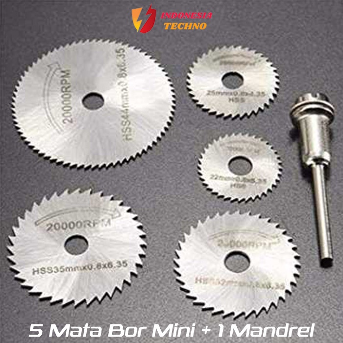 Mata Bor Mini Gerinda Kayu HSS Saw Blade Mata Gerinda Potong Set Komplit Stainless Gergaji Pemotong 