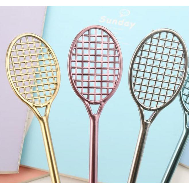 

Top!! Pulpen Bentuk Raket Bulutangkis Alat Tulis Kantor Sekolah - Ksy137 - Ungu