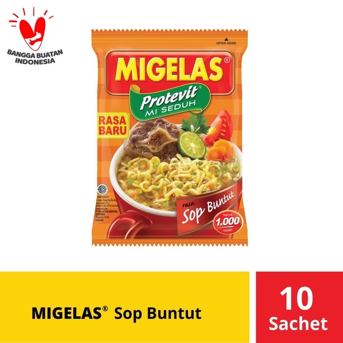 

Termurah Migelas Sop Buntut 10 Sachet @27gr Terbatas