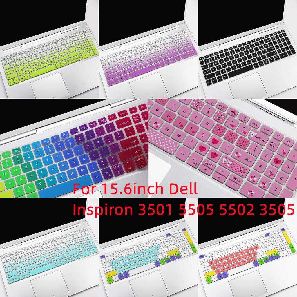 Cover Pelindung Keyboard Dell Inspiron 3501 5505 5502 3505 15.6 &quot;Bahan Silikon Ultra Tipis Anti Air / Debu