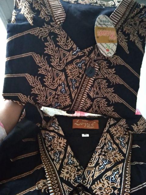 Cp Longcardi Modang Batik Sogan Cantik Long Outer Couple Ethnic Modern Fashionfashionl