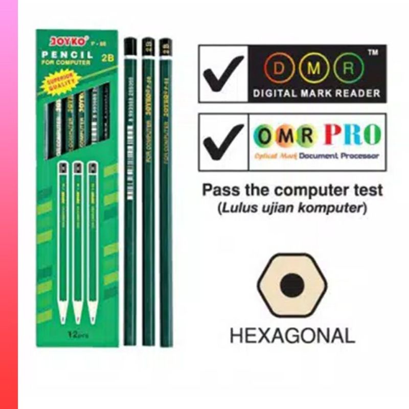 

Pensil Tulis Joyko 2B P88 dan P88ER