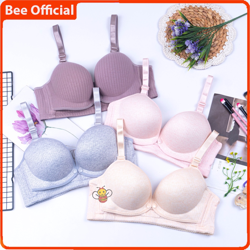 BEE - Bra Bh Menyusui Nursing Bra Tanpa Kawat Wanita Ibu Hamil Kualitas Import Liangyibao 1309