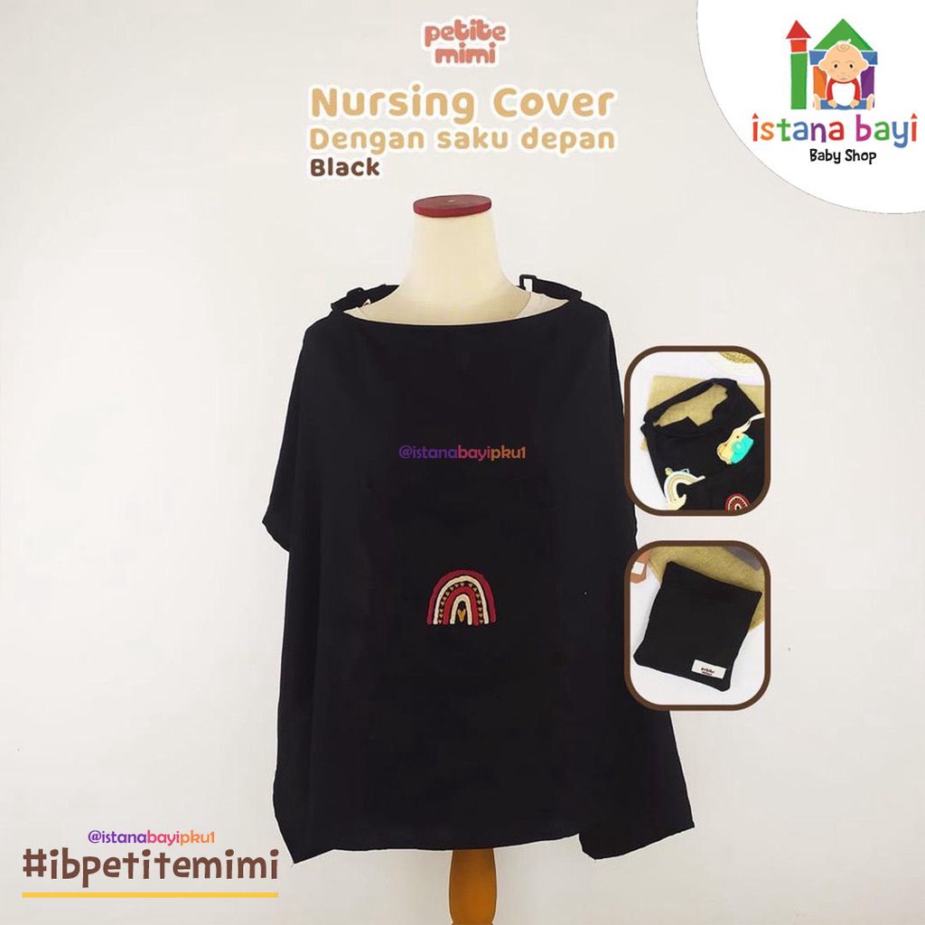 Petite Mimi Apron Rainbow Menyusui Polos - Apron Depan Reguler