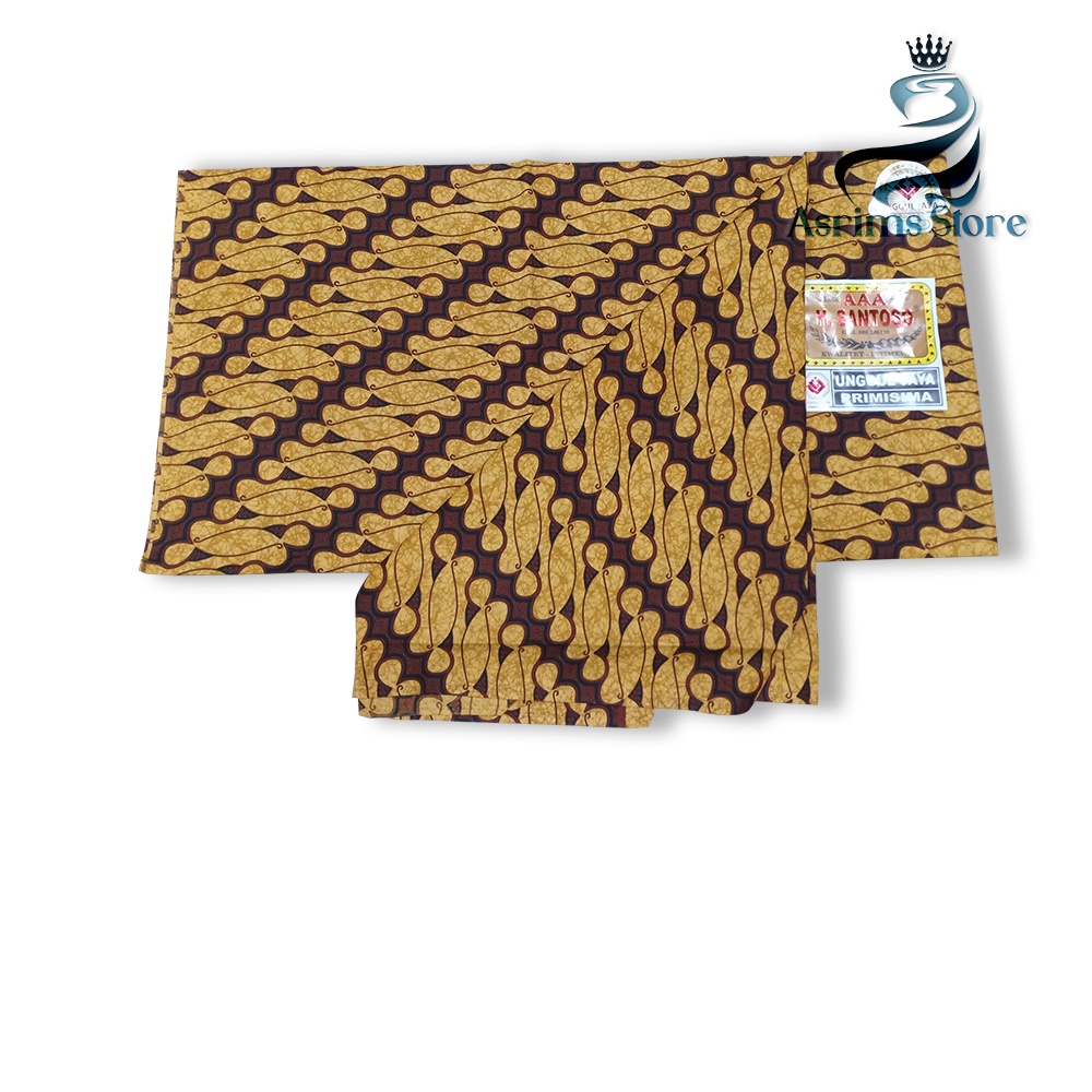 Kain Batik Jogja Jarik Batik Samping Kebat Jogjaan Hitam Putih Santoso AAA Premium Original-53AAA