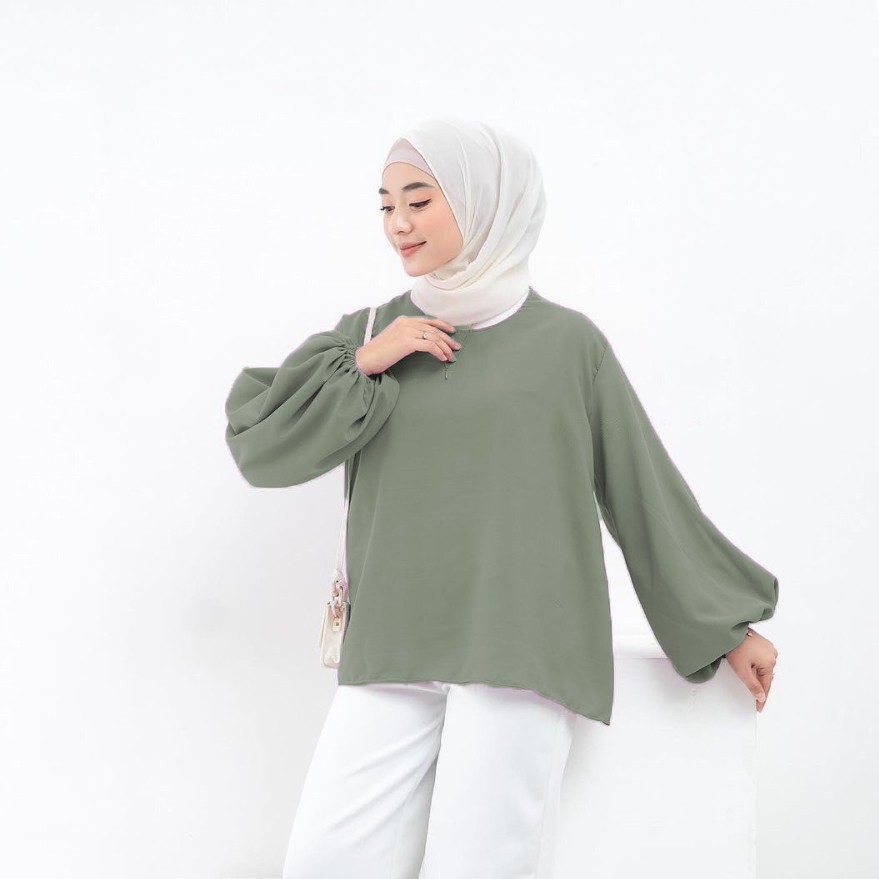 HM Atasan BlouseValena 0217 Atasan Wanita - Atasan Muslim - Fashion Wanita Terbaru