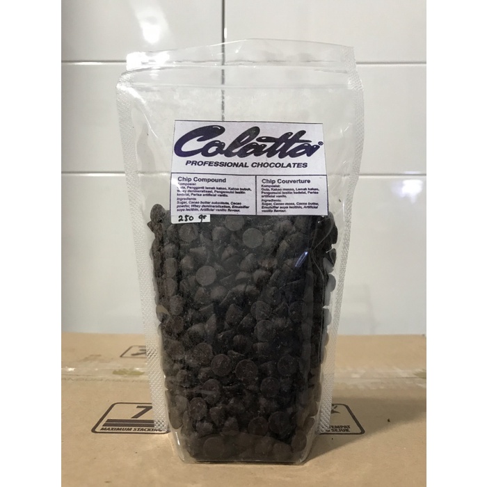 

Ht6362D Coklat Chip / Chocolate Chip Compound Colatta Repack 250 Gram Ht5