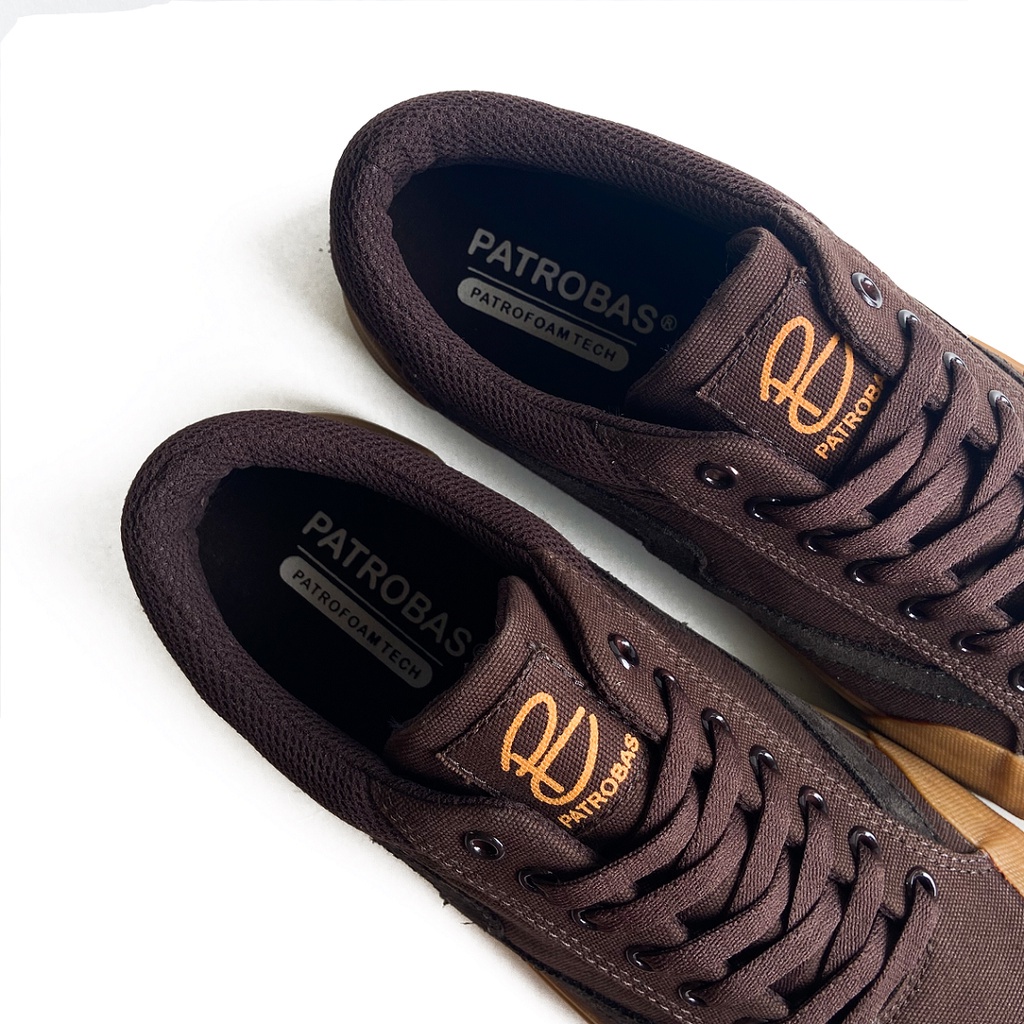 Patrobas Cloud Low Brown Gum Original Sepatu Petrobas Coklat Gum