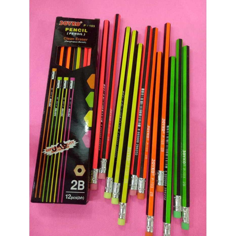 

PENSIL - PENSIL JOYKO P-103 2B GLOWY - 1 BOX ISI 12PCS