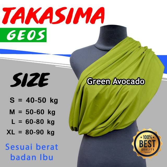 GEOS Gendongan Kaos Geos Takasima gendongan bayi Gendongan geos Gendongan kaos GENDONGAN GEOS