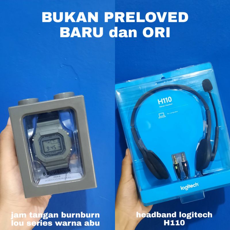 [NEW & ORI] Logitech H110 dan Jam Tangan Burnburn